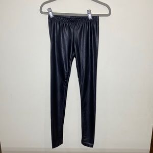 Faux leather leggings